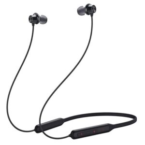 Bouncefit Bluetooth Wireless Neckband, 40 Hours Continuous Playback Battery, Fast Charge, IPX7, Dual Pairing, Low Latency, Active Noise Cancellation, Magnetic Earbuds with Mic Earphones (Black)