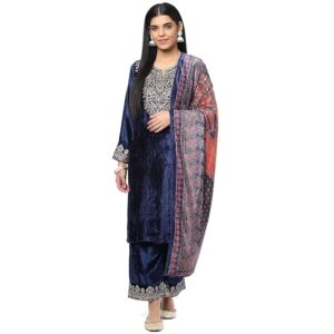 BIBA Women Viscose Straight Kurta Palazzo Suit Set